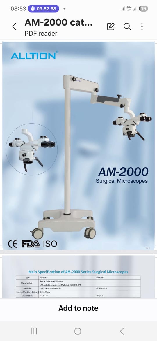 Alltion AM-2000 Surgical Microscope